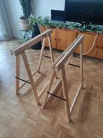 Twee houten schragen, Doe-het-zelf en Bouw, Ophalen of Verzenden