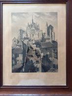 Oude gravure, Henri Leon Voisin., Antiek en Kunst, Kunst | Etsen en Gravures, Ophalen