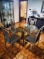Vintage tafel +4 stoelen, Huis en Inrichting, Tafels | Eettafels, Ophalen