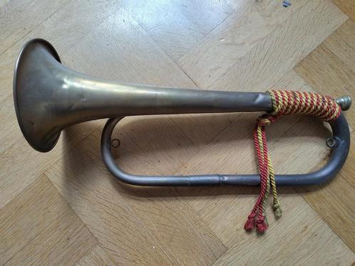 Originele Zeldzame Belgische Militaire Trompet WOII, Verzamelen, Militaria | Tweede Wereldoorlog, Landmacht, Overige typen, Ophalen of Verzenden