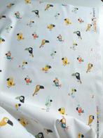 Laatste stuk! 6242) 0,5 meter katoen neushoornvogel wit, 120 cm of meer, Wit, Nieuw, Ophalen of Verzenden