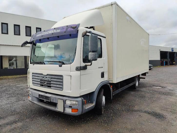 MAN TGL 8.180 Boxtruck NO PAPERS (bj 2005), Auto's, Vrachtwagens, Bedrijf, Te koop, MAN, Diesel, Euro 3, Wit, Achterwielaandrijving
