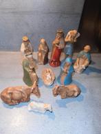 Oude kerststalfiguren   11 delig, Ophalen