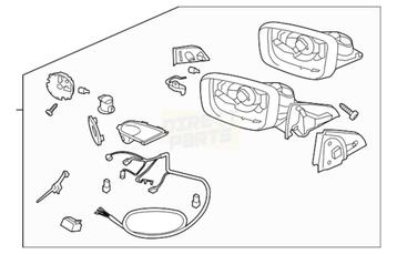 Volvo XC60 (8/09-7/13) spiegel Rechts Origineel! 31371142 RE beschikbaar voor biedingen