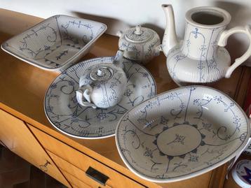 Elegant Boch Frères servies - Vintage Belgisch porselein