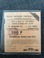 UEFA beker Ticket Royal Antwerp - FC Köln van 1990, Overige typen, Ophalen of Verzenden, Zo goed als nieuw