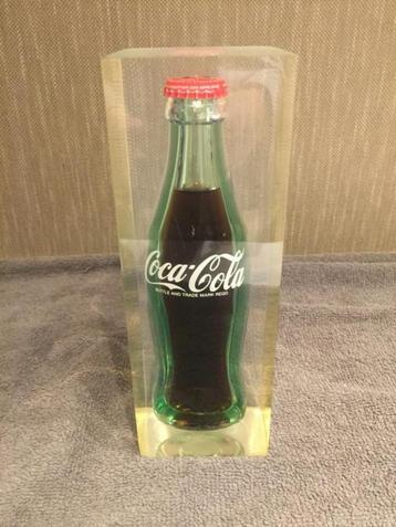 coca cola flesje in plexiglas