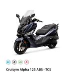 CRUISYM ALPHA 125CC SPORTIEF MET STRAK DESIGN met GPS Garmin, Motoren, SYM, Particulier, 125 cc, Overig