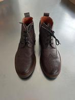 Bruine lederen bottines, Ophalen of Verzenden, Zo goed als nieuw