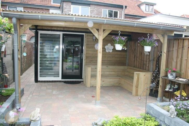 Muuraanbouw-Veranda-Overkapping, Tuin en Terras, Palen, Balken en Planken, Nieuw, Overige typen, Ophalen of Verzenden