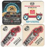bierviltje 4st. Stella Artois Francorchamps, Verzamelen, Verzenden, Stella Artois