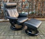 Magnifique fauteuil inclinable et tabouret Stressless Orion, Enlèvement ou Envoi, Cuir, Scandinavisch