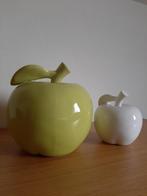2 appels (wit & groen) in porselein (decoratie), Ophalen, Zo goed als nieuw
