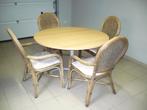 RONDE TAFEL + 4 STOELEN, Huis en Inrichting, Ophalen, Gebruikt, Vier personen, Rond
