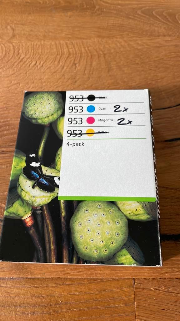 HP 953 4-pack originele inktcartridges, cyaan/magenta/geel, Computers en Software, Printerbenodigdheden, Nieuw, Cartridge, Ophalen of Verzenden