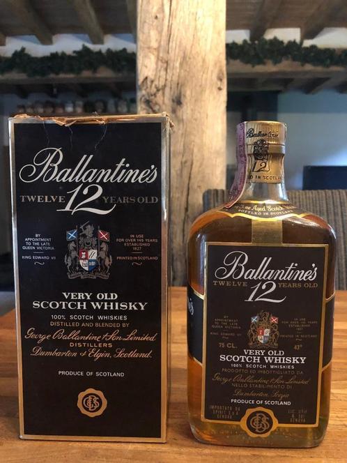 whisky Ballantine's 12 ans années 1980, Collections, Vins, Pleine, Envoi