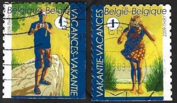 2 Postzegels België 2009 Vakantie beschikbaar voor biedingen
