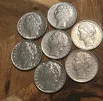 Italie lot 7 x 100 lire groot hoofd verschillende jaren, Ophalen of Verzenden