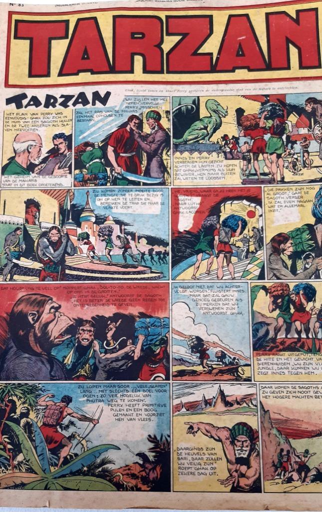 Tarzan - bundeling weekblad 74 t/m 89 - 1e druk 1948., Boeken, Strips | Comics, Ophalen