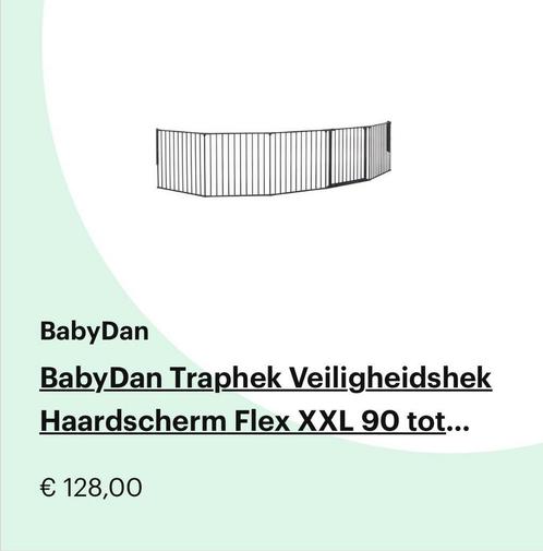 Traphek veilgigheidshek haardscherm + los deurtje, Kinderen en Baby's, Traphekjes, Nieuw, Ophalen