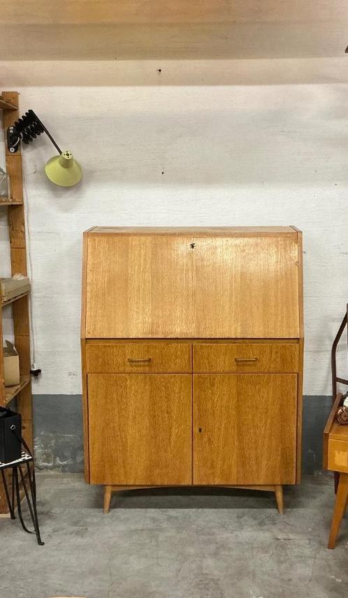Vintage bureaukast/secretaire, Huis en Inrichting, Bureaus, Ophalen