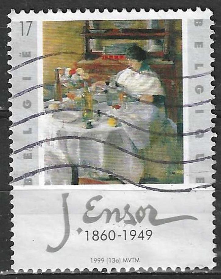 Belgie 1999 - Yvert/OBP 2829 - James Ensor (ST), Postzegels en Munten, Postzegels | Europa | België, Kunst, Gestempeld, Verzenden