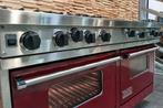 🔥Luxe Fornuis Viking 150 cm bordeaux rood Teppanyaki gril, Ophalen, 60 cm of meer, Zo goed als nieuw, Energieklasse A of zuiniger