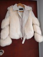 Wit leder en bont maat medium, Ophalen of Verzenden, Zo goed als nieuw, Wit