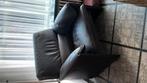 Leolux 1 zit donker bruin dik leder, Ophalen, Zo goed als nieuw