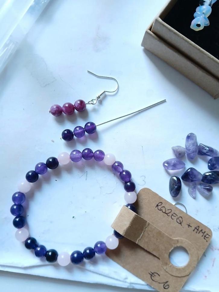 Nieuwe sieraden op maat, Handtassen en Accessoires, Antieke sieraden, Oorbellen, Zilver, Met edelsteen, Ophalen of Verzenden