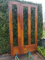 Dubbele deur zonder glas Afselia maten 1440 x 2390 GRATIS!, Doe-het-zelf en Bouw, Deuren en Vliegenramen, Ophalen, Gebruikt, Glas