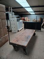 Grote originele industriële kar / magazijnwagen uniek stuk, Huis en Inrichting, Ophalen of Verzenden