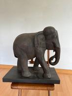 Houten olifant, Antiek en Kunst, Kunst | Beelden en Houtsnijwerken, Ophalen