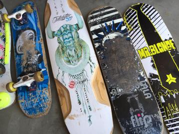 Collectie skateboard decks