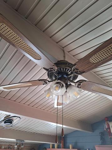 Plafondventilator met licht, Enlèvement, Comme neuf, Ventilateur de plafond