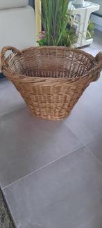 Grand Panier Manne à Linge Ovale en Osier 2 Anses 68*57*44cm, Panier, Ovale, Enlèvement, Utilisé