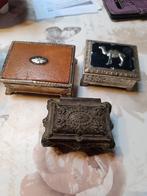 3 ancienne boîte a bijou, Antiquités & Art, Antiquités | Accessoires de maison, Enlèvement ou Envoi