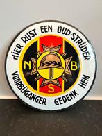 Plaque émaillée Ancien Guerrier, Antiquités & Art, Enlèvement ou Envoi