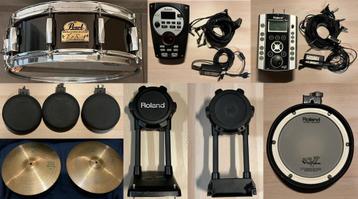 Drum items (acoustic and electronic) beschikbaar voor biedingen