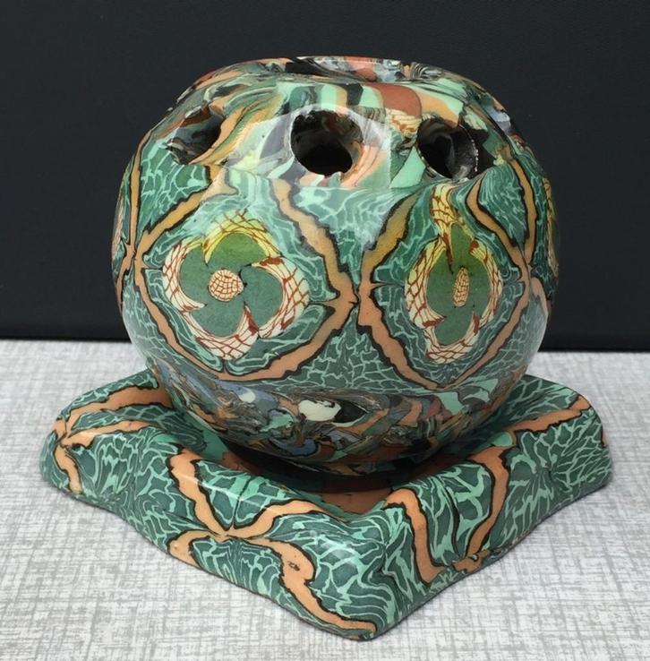 Gerbino Vallauris, s/2 pique-fleurs en asbak 1970s, Antiek en Kunst, Antiek | Keramiek en Aardewerk, Ophalen of Verzenden