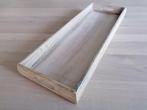 3x Dienblad rechthoek hout Natuurlijk - Beige Wit 56x20x6, Ophalen of Verzenden, Zo goed als nieuw, Rechthoekig, Hout