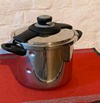 SEB Clipso roestvrijstalen snelkookpan 10 liter., Huis en Inrichting, Keuken | Potten en Pannen, Inox, Zo goed als nieuw, Keramische plaat