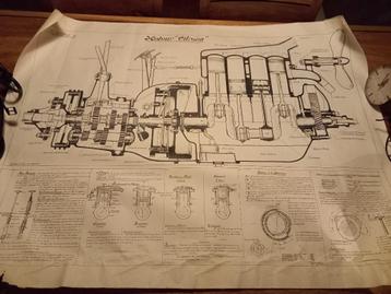 Anciennes affiches de cours de mécaniques  beschikbaar voor biedingen