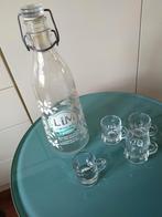 Limoncello fles met stop + 4 glaasjes, Ophalen of Verzenden