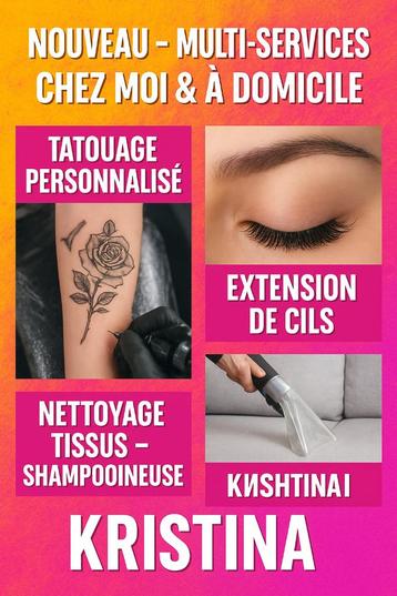 TATOUAGE – CILS – NETTOYAGE tissus (à domicile / chez moi