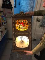 Ginder ale lichtreclame met klok, Verzamelen, Biermerken, Ophalen, Gebruikt