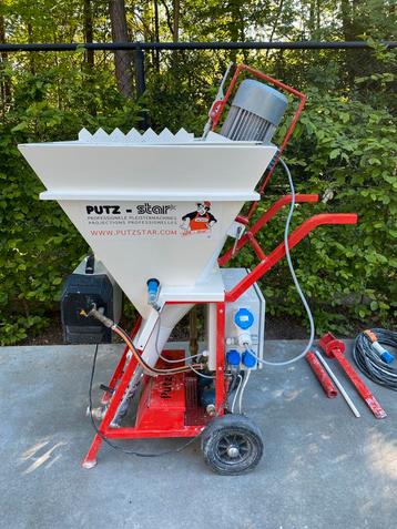 À vendre/échanger : Machine à plâtrer Putzstar Worker 220V, Enlèvement, Utilisé