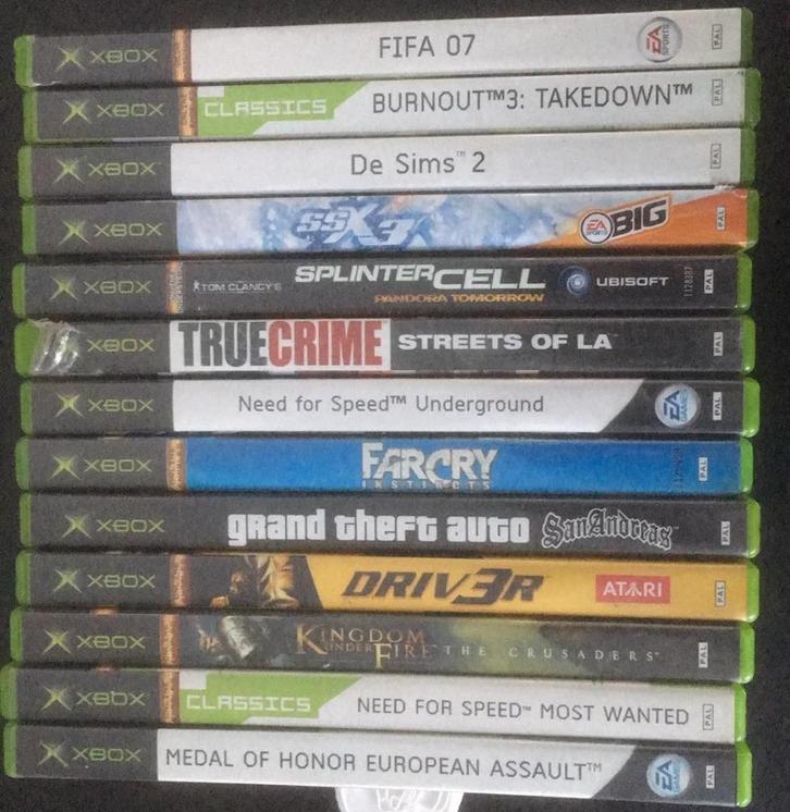 Xbox games (apart verkrijgbaar), Games en Spelcomputers, Games | Xbox Original, Zo goed als nieuw, Eén computer, Gekoppelde computers