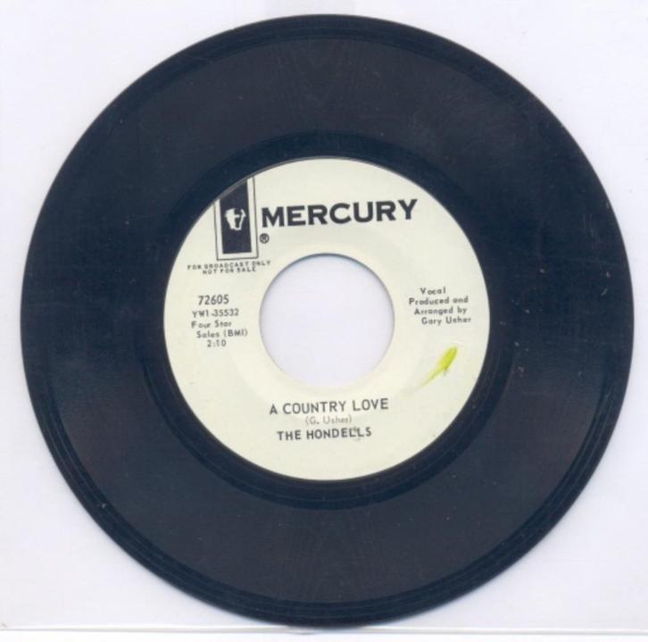 The Hondells – A country love – DJ  - Single, Cd's en Dvd's, Vinyl Singles, Gebruikt, Single, Pop, 7 inch, Ophalen of Verzenden