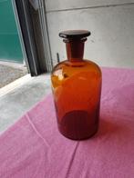 Apotheekflesje glas oranje stijl karaf, Antiek en Kunst, Antiek | Glaswerk en Kristal, Ophalen